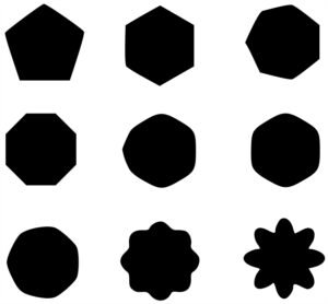 Circle Icon Set of Circle Stickers - Free Vector illustration