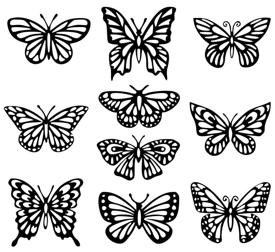 Butterfly Bundle - Download Free CDR And DXF Vector Files