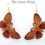 Butterfly Earring Design Laser Cut Files For Women Jewelry Template - Download Free CDR and DXF File