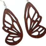 Butterfly Wing Earrings Laser Cut and Engraving File For Glowforge - Download Free CDR and DXF File