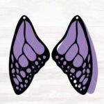 Butterfly Winged Earrings Design Laser Cut File - Download Free CDR and DXF File