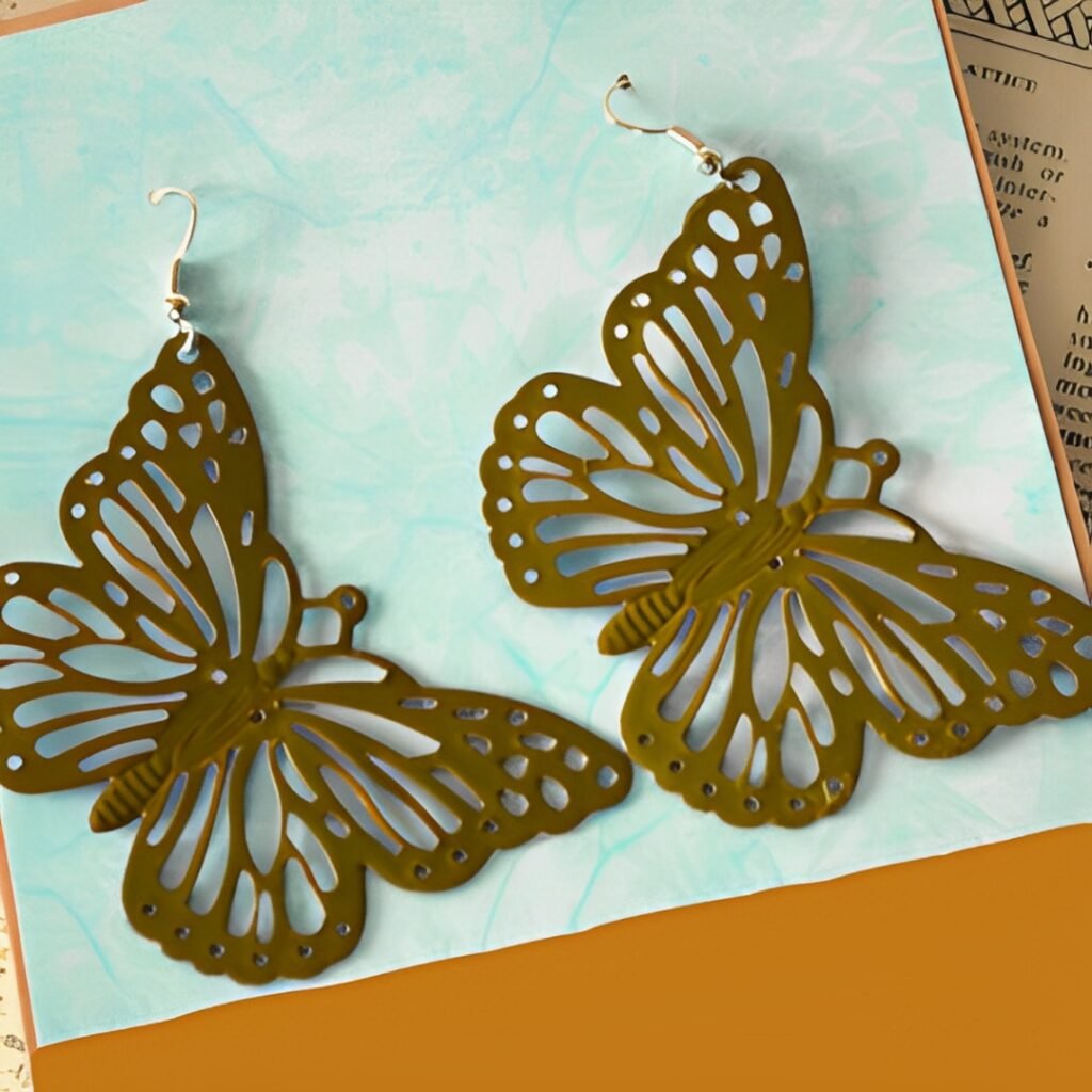 Laser Cut Butterfly Acrylic Earring Design Acrylic Jewelry Template