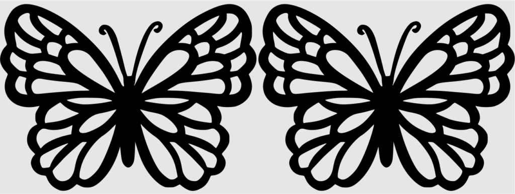 Laser Cut Butterfly Vector - Butterfly Earrings Jewelry EPS File