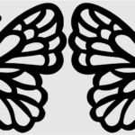 Laser Cut Butterfly Vector - Butterfly Earrings Jewelry EPS File