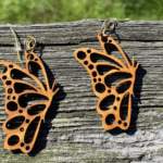 Laser Cut flying Beautiful Butterfly Earrings Women Jewelry Template - Download Free CDR and DXF File
