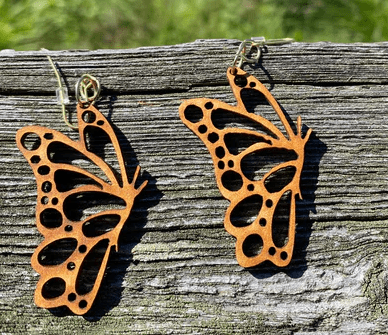 Laser Cut flying Beautiful Butterfly Earrings Women Jewelry Template - Download Free CDR and DXF File