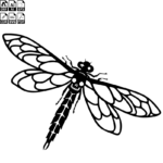 Dragonfly Free file Vector Download for Laser cut Plasma