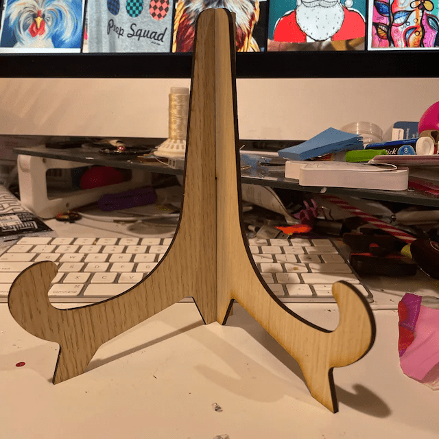 Laser Cut Photo Frame Plate Stand - Download Free Cdr, Dxf Files