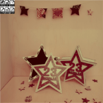 Laser Cut Wooden Star Shape 3mm Gift Box