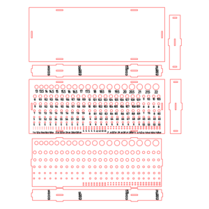 Laser Cut 3.8mm Drill Bit Organizer and CNC Routed Drill Bit Sorting Gauge (2)