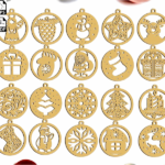 Laser Cut Christmas Tree Ornament Free Vector