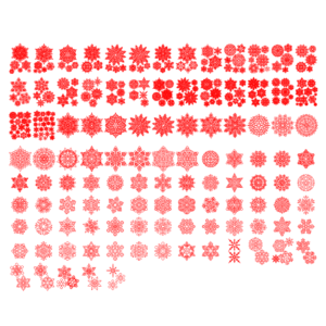 Laser Cut Christmas Window Clings Snowflakes Window Decals Stickers (2)