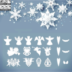 Laser Cut Free Pack Christmas Silhouettes Free Vectors