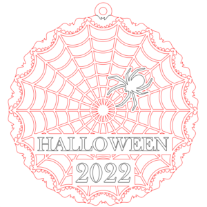 Laser Cut Spiderweb Halloween Decor (2)