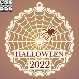 Laser Cut Spiderweb Halloween Decor