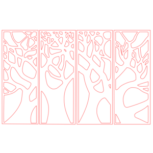 Laser Cut Wooden Tree Wall Art Decor Free File (2)