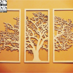 Laser Cut Wooden Tree Wall Art Vector File