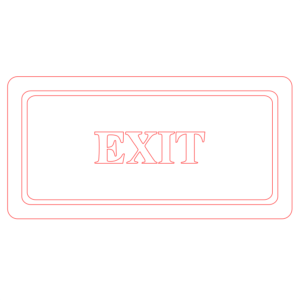 Laser Engraved Acrylic Exit Sign Name Plate (2)