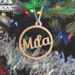 Laser Cut Personalized Christmas Customizable Name Tags Gifts Ideas Christmas Decor